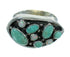 Genuine Sterling Silver Opal And Turquoise Southwestern Ring Size 7-3/4 YX68906